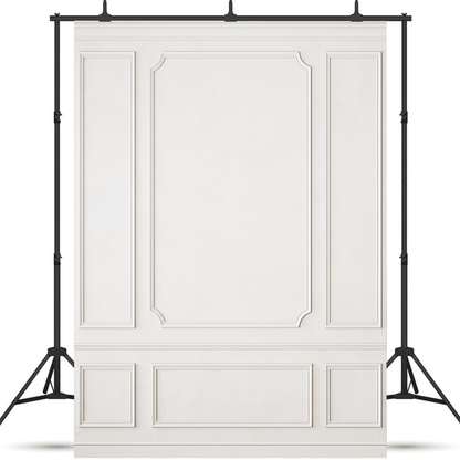 Modern Classic White Interior Wall Backdrop SBH0460