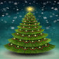 Snowflake Gold Star Night Christmas Backdrops