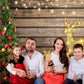 Merry Christmas Wood Wall Photo Backdrop for Photography