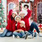 Merry Christmas Red Brick Photo Backdrop for Photography