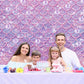 Mermaid Colourful Backdrop for Birthday Baby Show Party