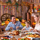 Pumpkin decoration Wood Wall Photography Backdrop for Thanksgiving