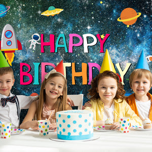 Outer Space Planet Photography Backdrop for Birthday