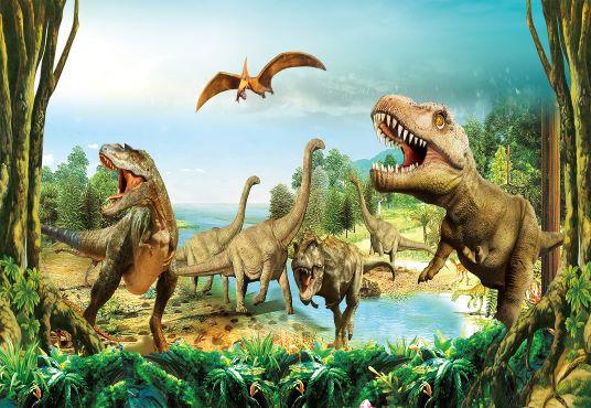 Jurassic World Dinosaur Inspired Digital Animals Background for Kids Toddlers for Photography TKH1826