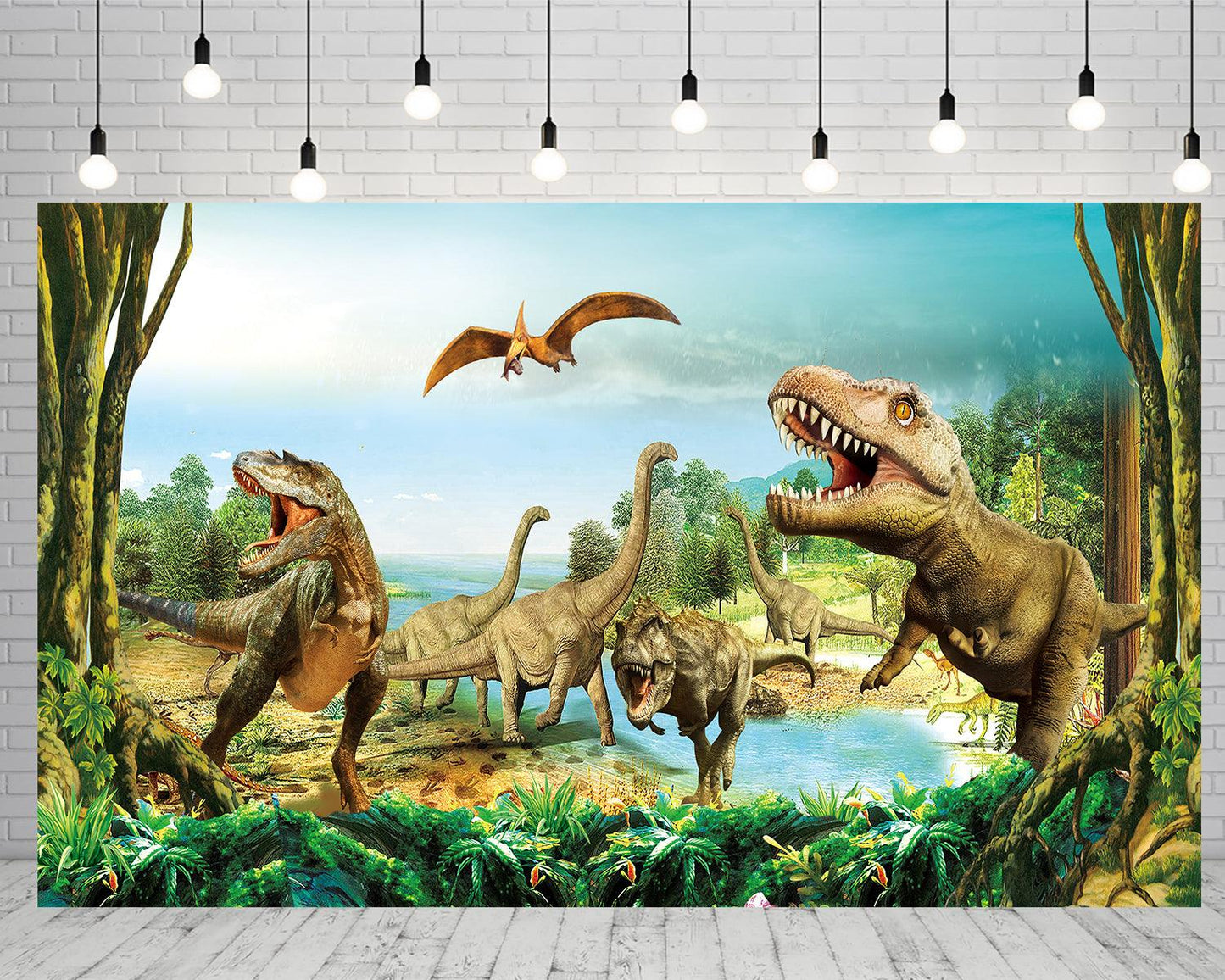 Jurassic World Dinosaur Inspired Digital Animals Background for Kids Toddlers for Photography TKH1826