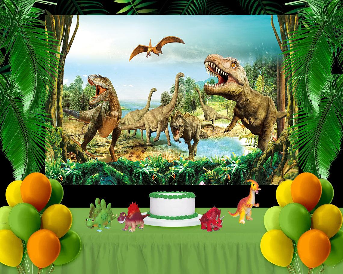 Jurassic World Dinosaur Inspired Digital Animals Background for Kids Toddlers for Photography TKH1826