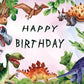 Wild Dinosaur Backdrop Dinosaur Happy Birthday Backdrop for Party Decorations TKH1831