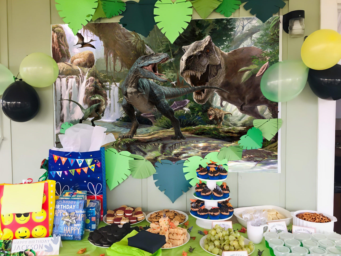 Dinosaur World Park Animals Photography Backdrop Children Photo Booth Props TKH1833