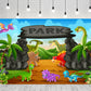 Cartoon Dinosaur family Backdrop Background for Photo Studio TKH1837