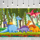 Cartoon Dinosaur Photo Backdrop Kids Birthday Photography Background TKH1838