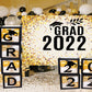 2022 Gold Graduation Celebration Backdrop for Photography Graduation Party Decorations TKH1846