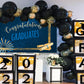 Dark Blue College Graduation Backdrop Background for Photography Celebration Party TKH1849