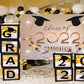 Graduation Backdrop Banner Balloons Decoration Class of 2022 Photography Background Ideas TKH1861