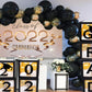 Graduation Backdrop Banner Balloons Decoration Class of 2022 Photography Background Ideas TKH1861
