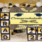 Stripe and Wheat decoration Graduation Party Backdrop for Photography Graduation Party Decorations TKH1867