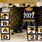 Champagne Gold Glitter 2022 Graduation Party Backdrop for Photography TKH1874