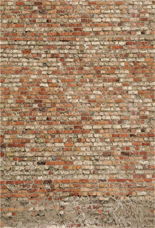 Vintage Brick Photography Fabric Backdrop for Party