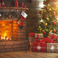 Fireplace Socks and Gifts Christmas Photo Backdrops Photography