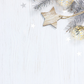 Wooden White Star Glitter Ball Christmas Backdrop For Studio
