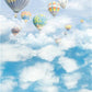 Hot Air Balloon Sky Photo Backdrop for Baby Show Decor