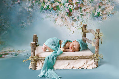 Portrait Floral Wedding Baby Newborn Backdrop for Photo Studio
