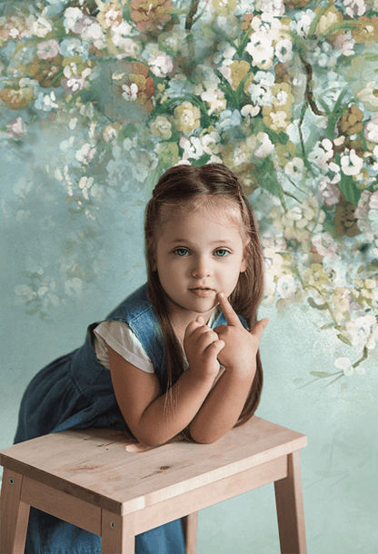 Portrait Floral Wedding Baby Newborn Backdrop for Photo Studio