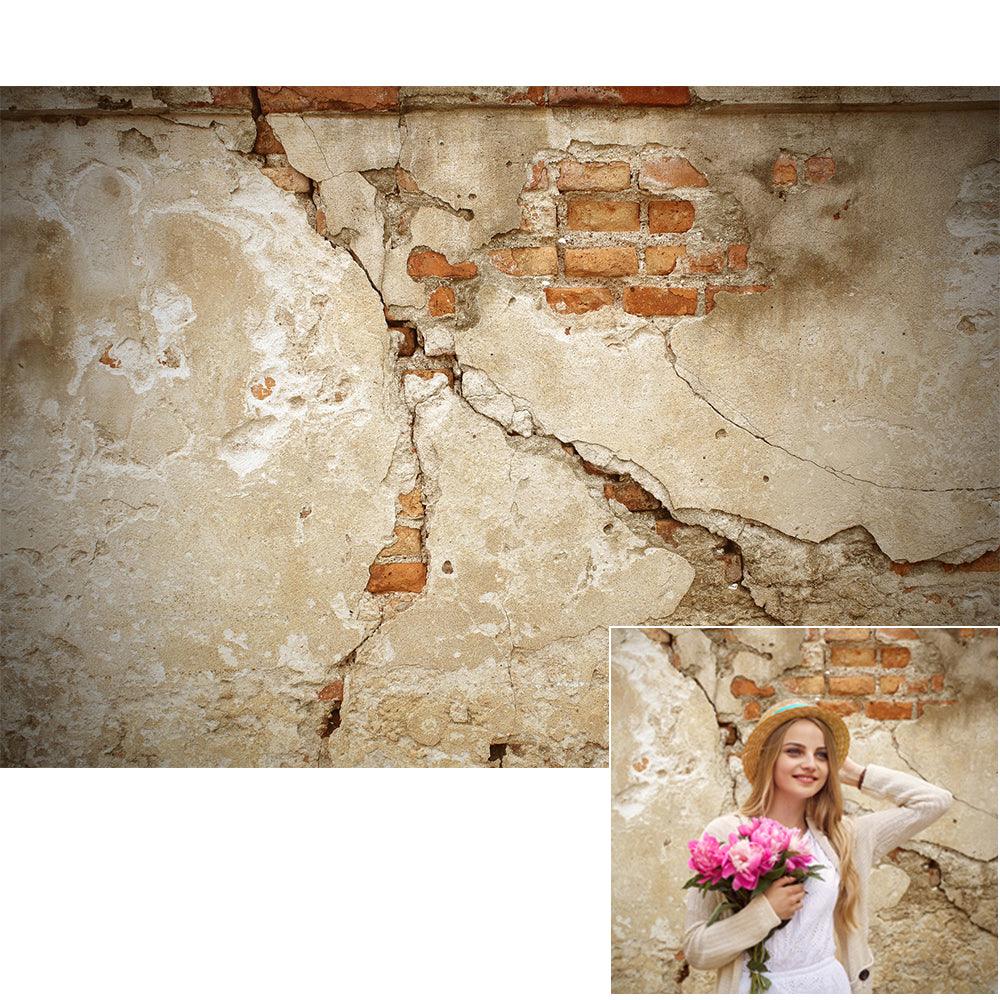 Concrete Brick Weathered Walls Photographic Studio Photo Photography Backgrounds HJ11207