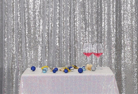 sliver Sequins Fabric Photography Backdrop for Party