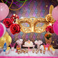Rose Jewelry Photography Backdrop for Masquerade Ball Party